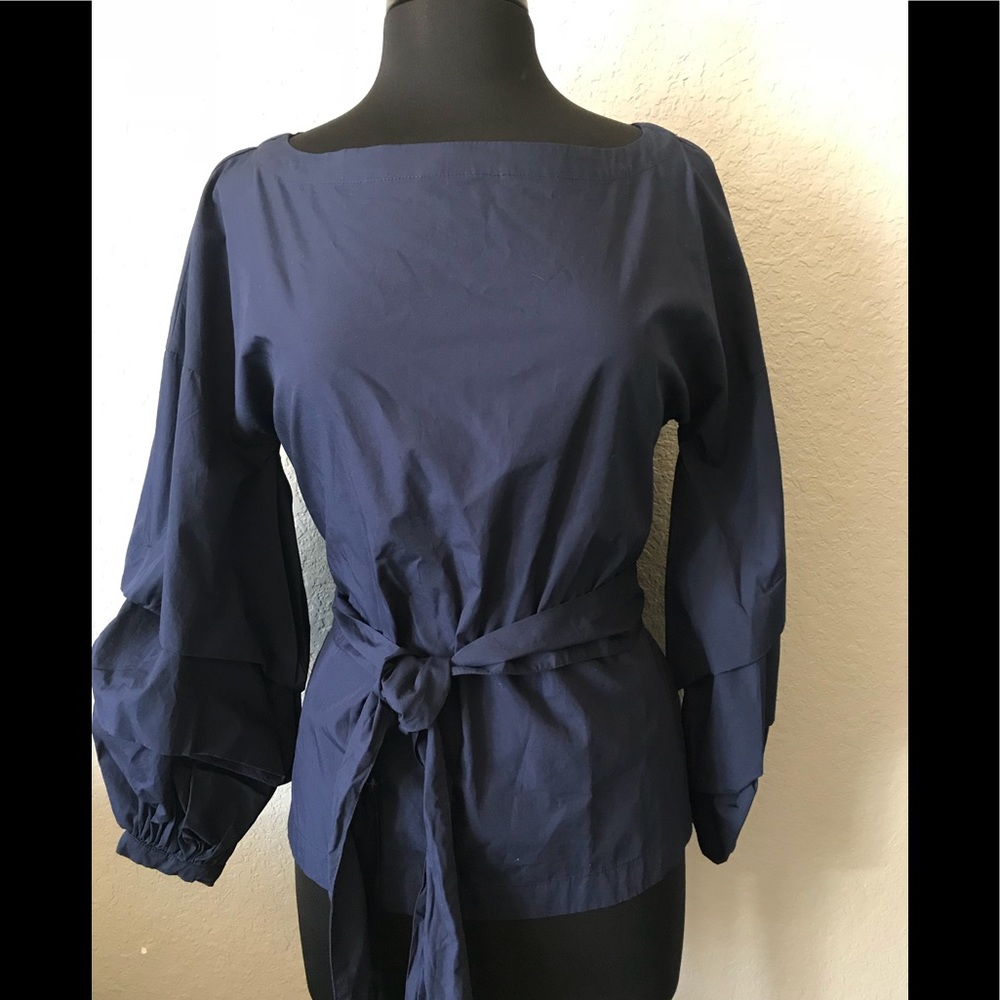 Max Jeans Brand, ballon sleeve blouse, NWT